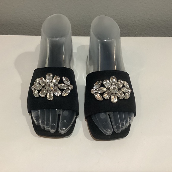 Aerosoles Black Eventi Jeweled Slip On sz 9.5 - Picture 1 of 10